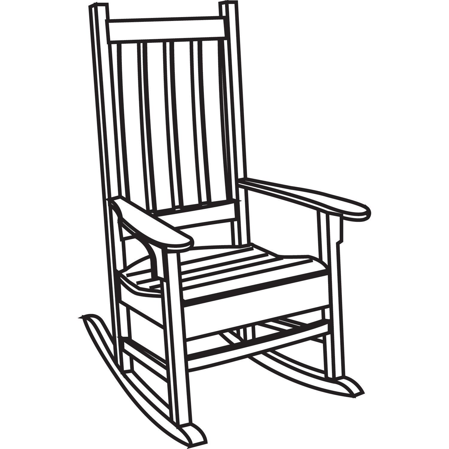 Baby rocking chair clipart