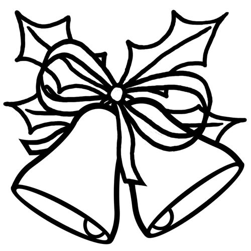 Free Christmas Clip Art Black And White.