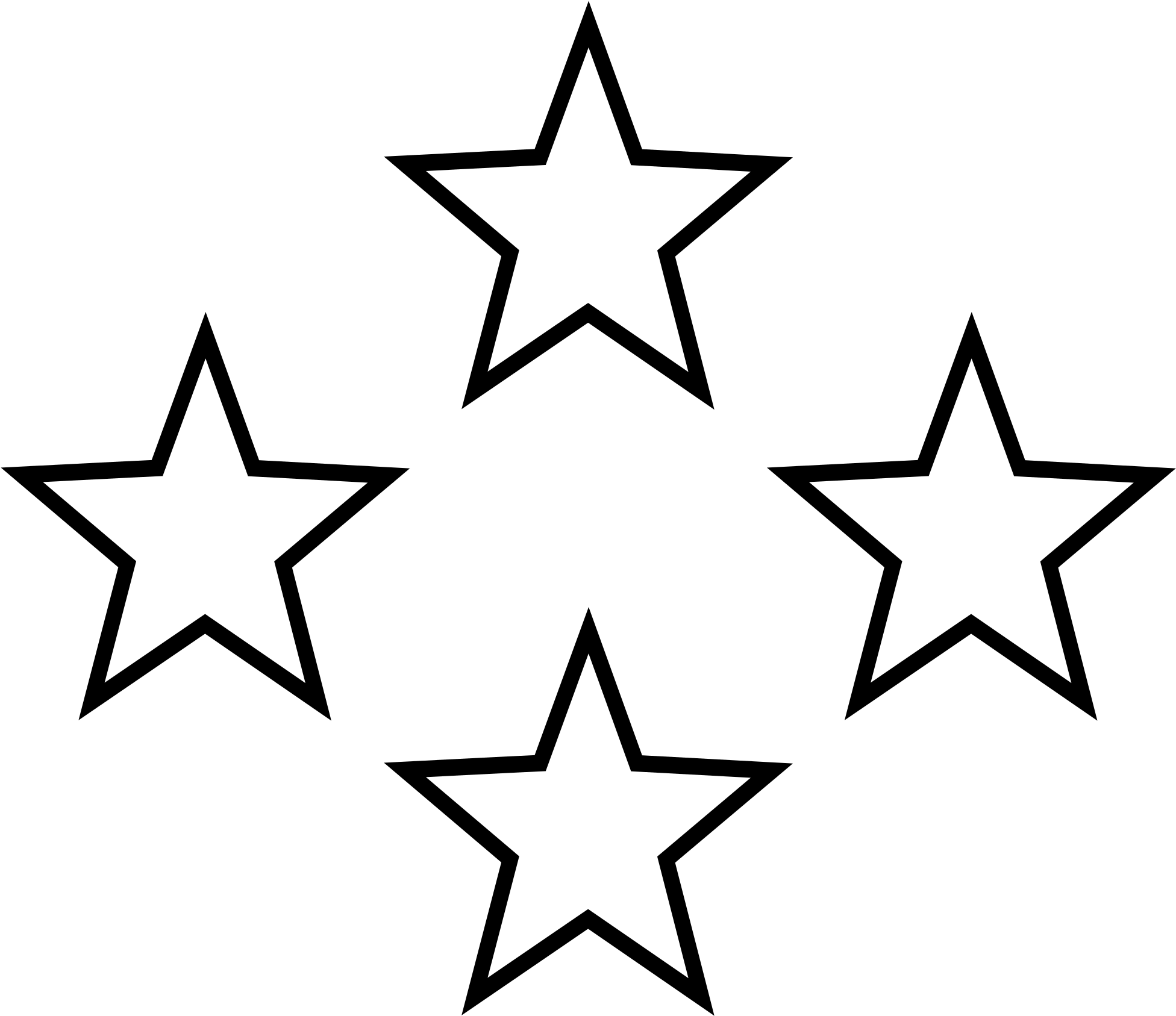 Star Clipart Black And White.