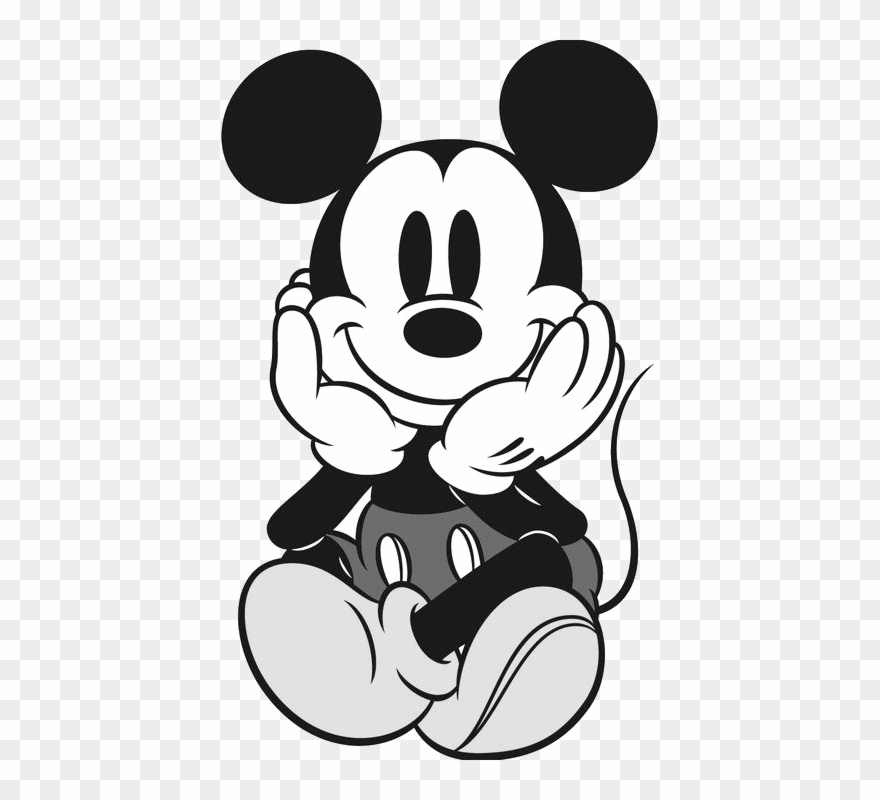 Art Cute Black And White Disney Cool Cartoon Mickey.