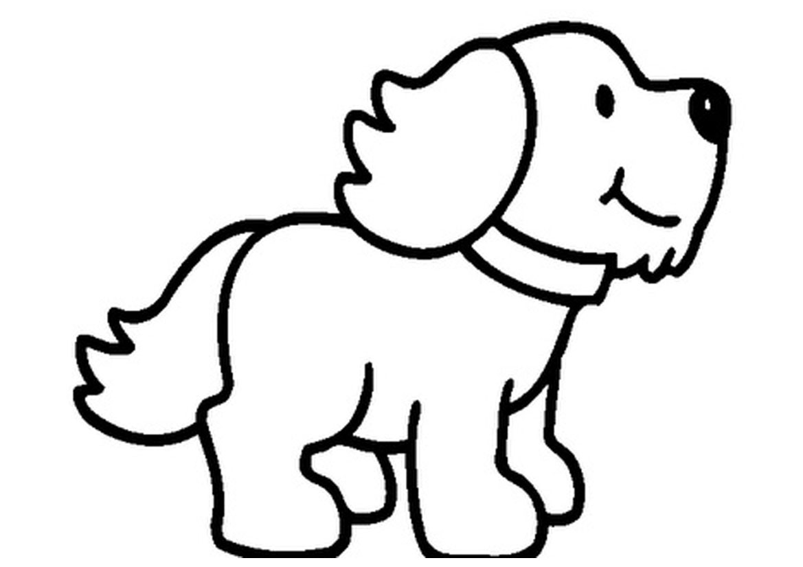 Puppy Clipart Black And White.