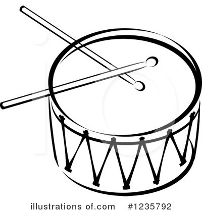 Drums Clipart Black And White.