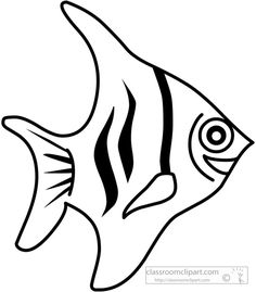 Fish Clipart Black And White.