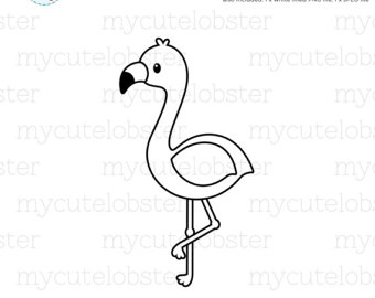 Black And White Clipart Flamingo Free Cliparts Download Images On Clipground