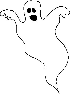 Ghost Clip Art Images Black And White.