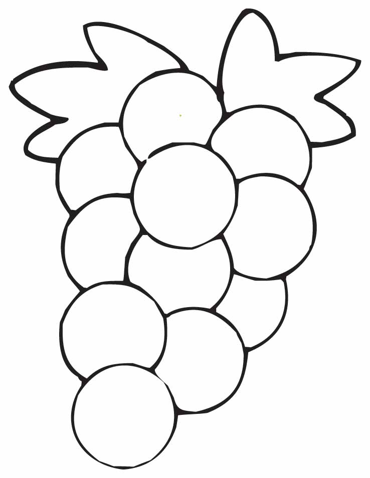 Free Grapes Clipart Black And White, Download Free Clip Art.