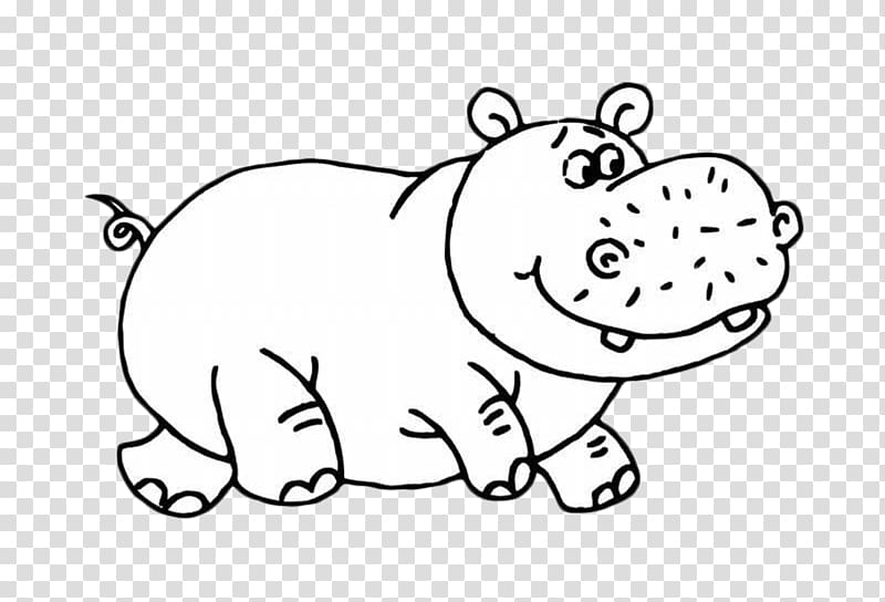 Hippopotamus Puppy Cartoon Polar bear Cuteness, hippo.