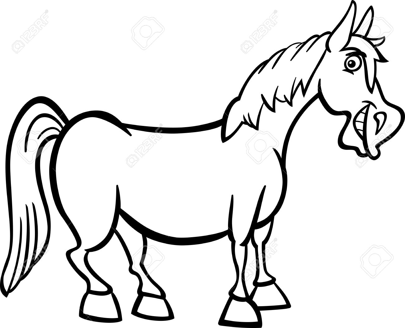 Horse clipart black and white 3 » Clipart Station.