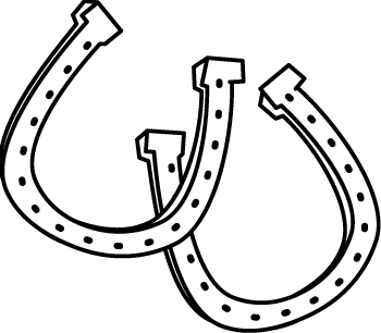 Horseshoe Clipart Black And White.