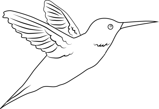 Free Hummingbird Clipart Black And White, Download Free Clip.