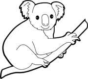 1514 Koala free clipart.