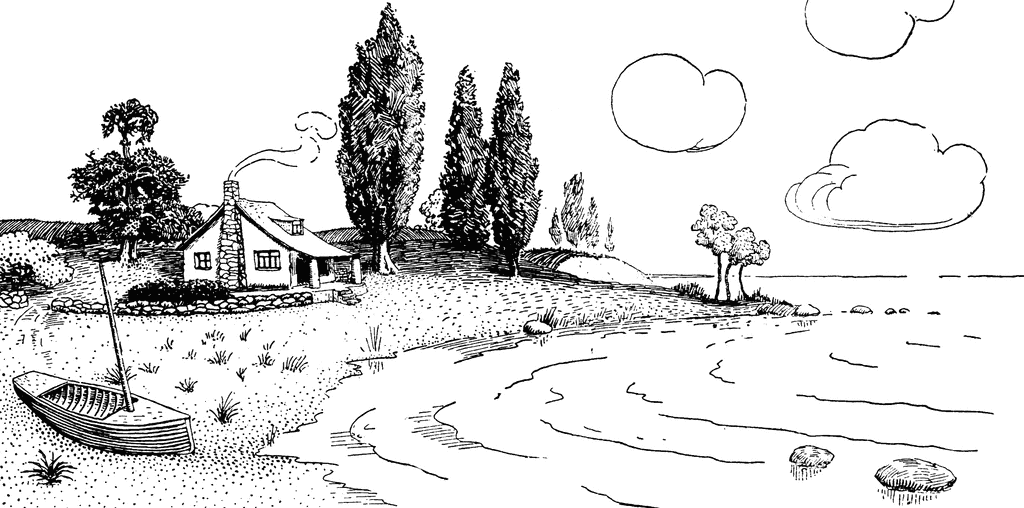 Free Lake Black And White Clipart, Download Free Clip Art.
