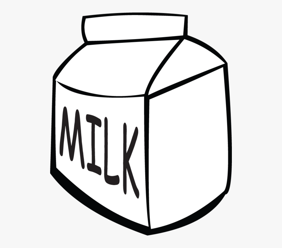 Milk Carton Clipart Black And White , Free Transparent.