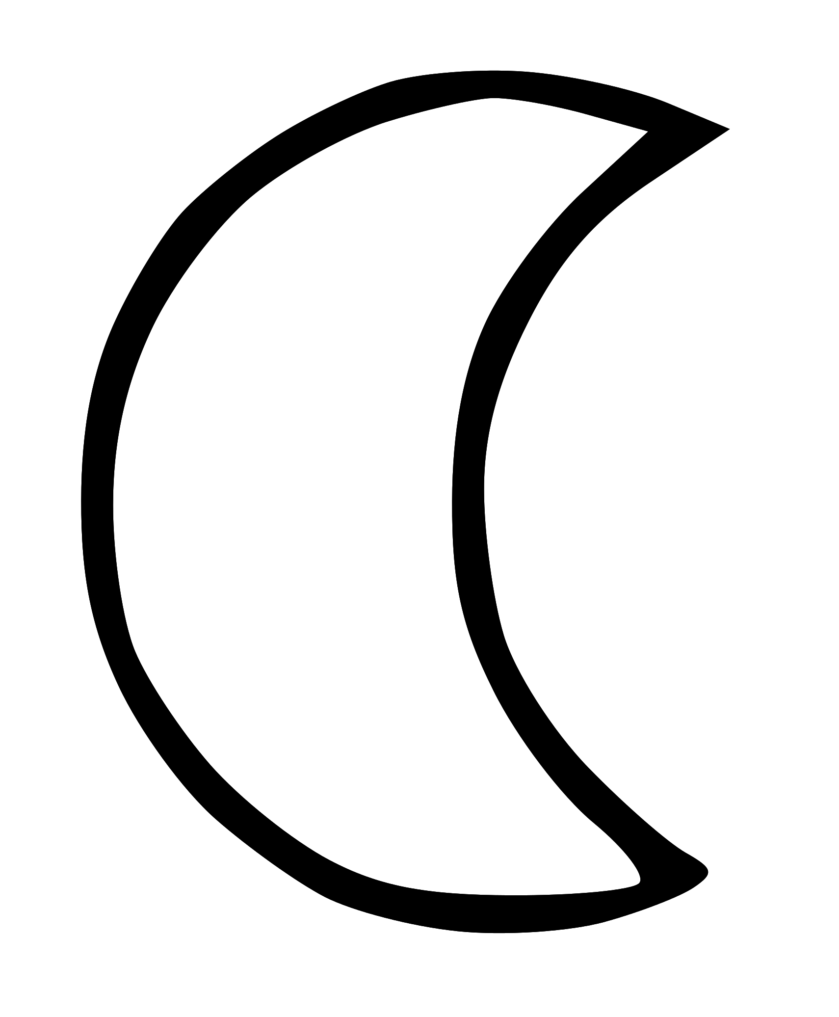 Black And White Clipart Moon.