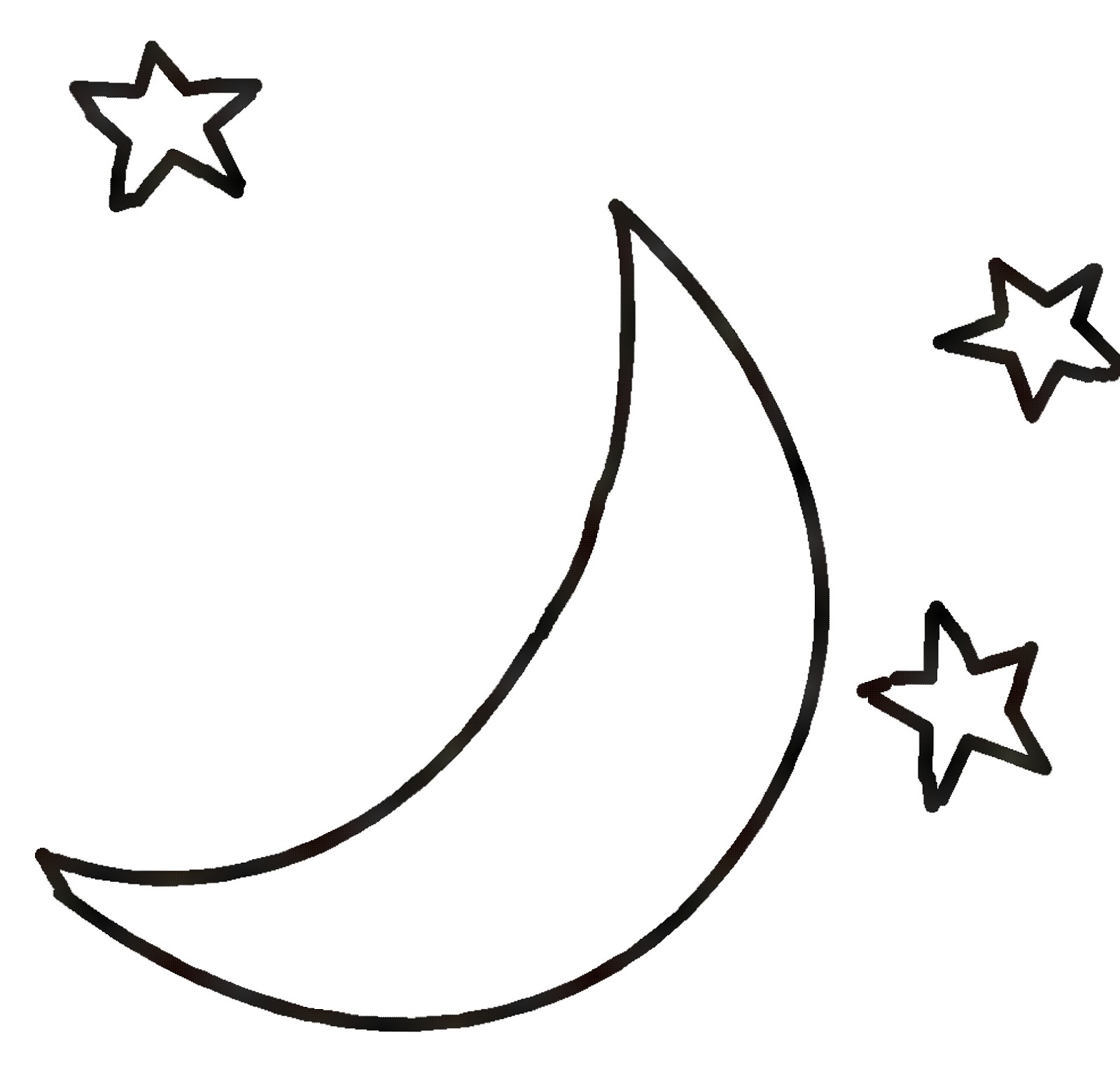 Free Moon Clipart Black And White, Download Free Clip Art.