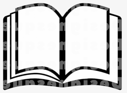Free Books Black And White Clip Art with No Background.