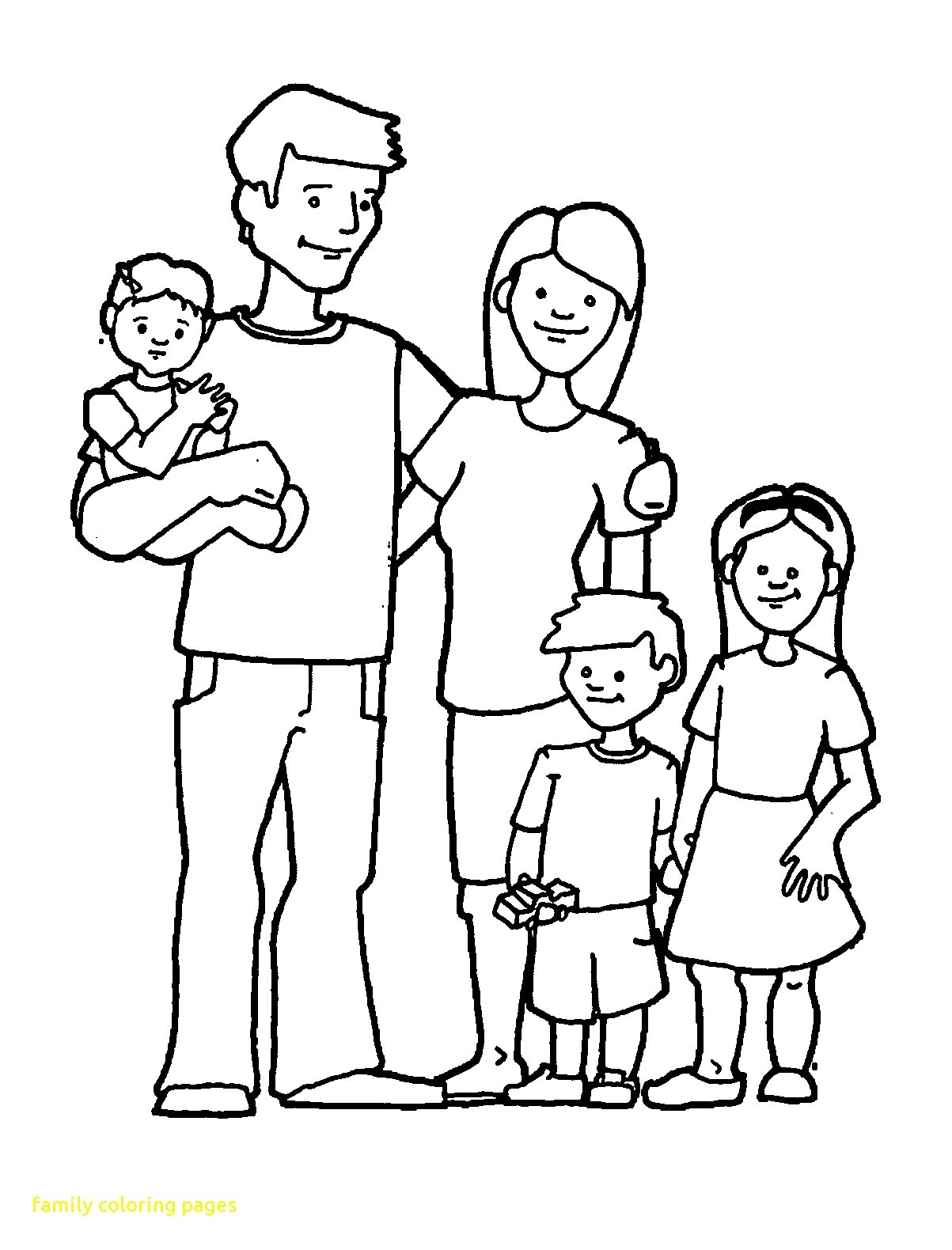 Family Members Clip Art Black And White