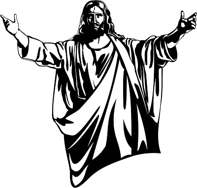 Free Black And White Picture Of Jesus, Download Free Clip.