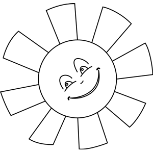 Best Sun Clipart Black And White #1830.