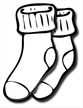 Free Sock Clipart Black And White, Download Free Clip Art.