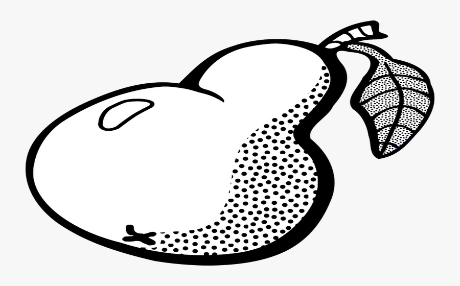 Pear Black And White Png , Free Transparent Clipart.