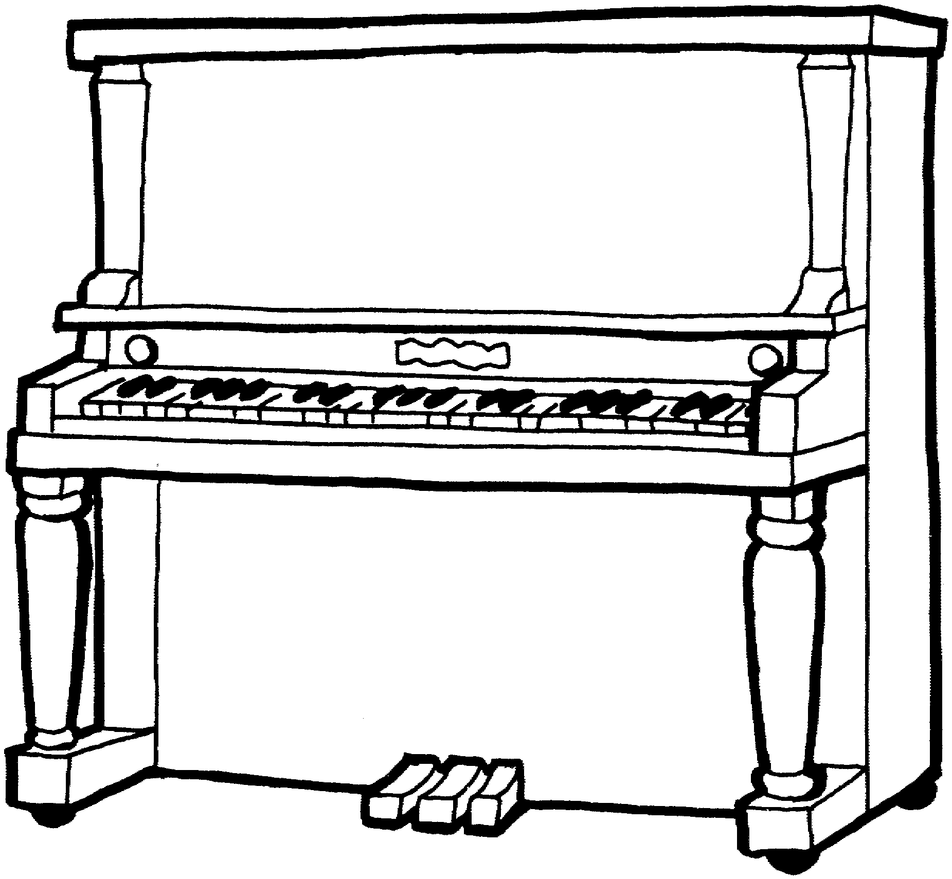 Free Piano Black And White Clipart, Download Free Clip Art.