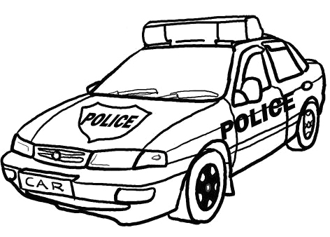 Free Police Car Black And White Clipart, Download Free Clip.