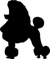 Poodle Clip Art Black and White.