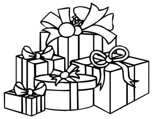 Birthday Gift Clipart Black And White.