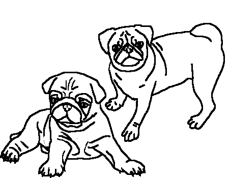 Free Black And White Pug, Download Free Clip Art, Free Clip.