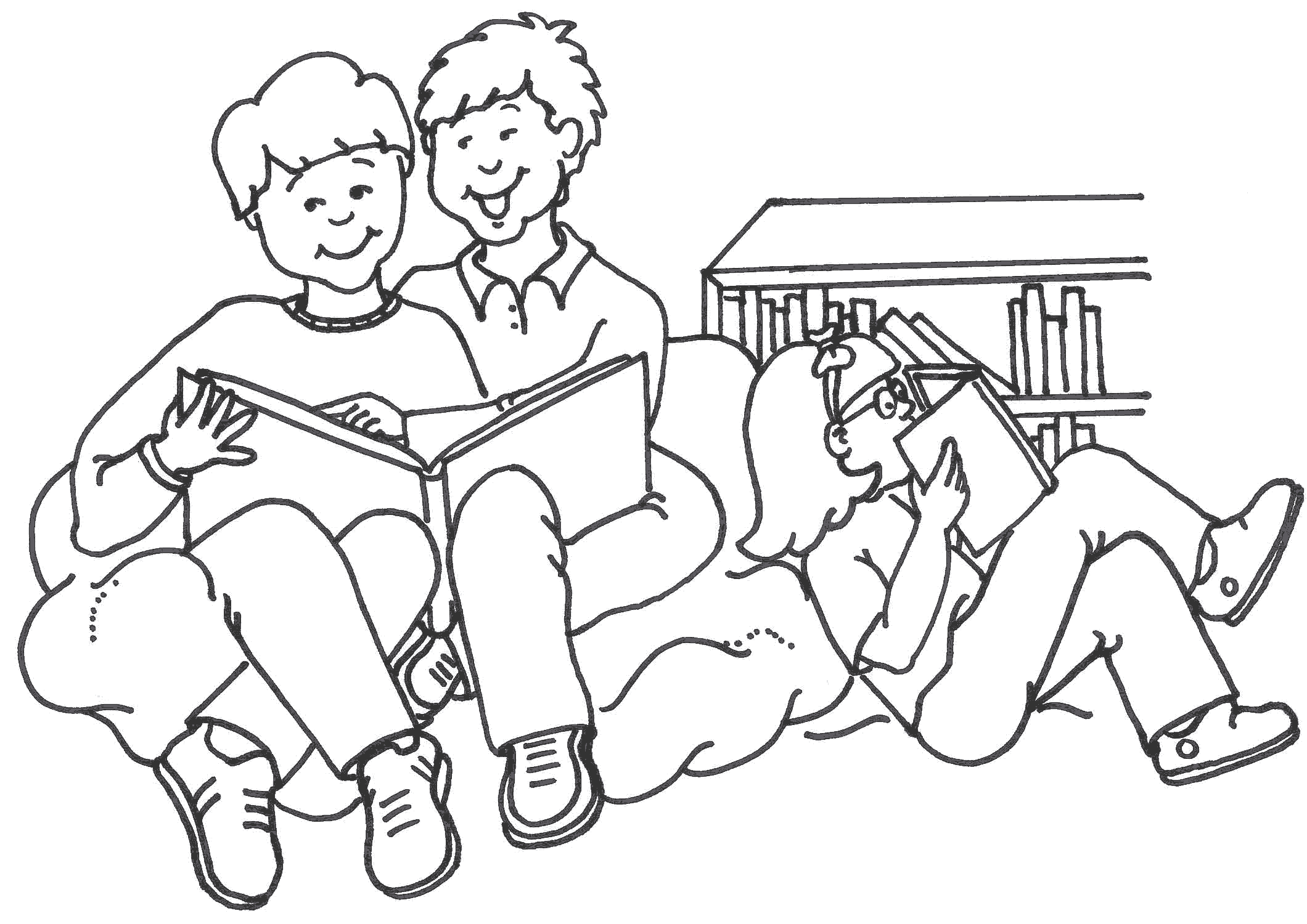 family reading clipart black and white 10 free Cliparts Download