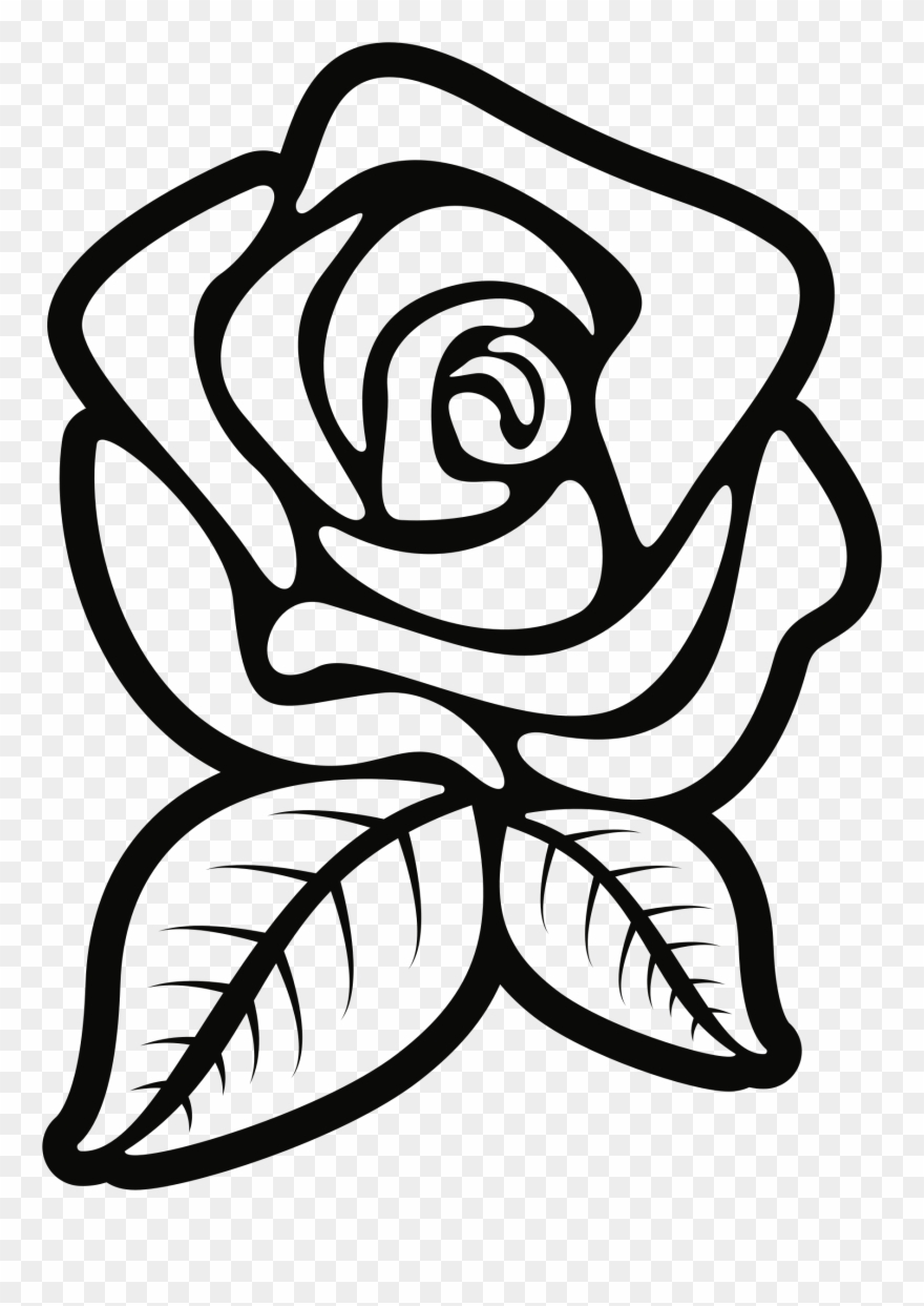 Download black and white clipart rose 20 free Cliparts | Download ...