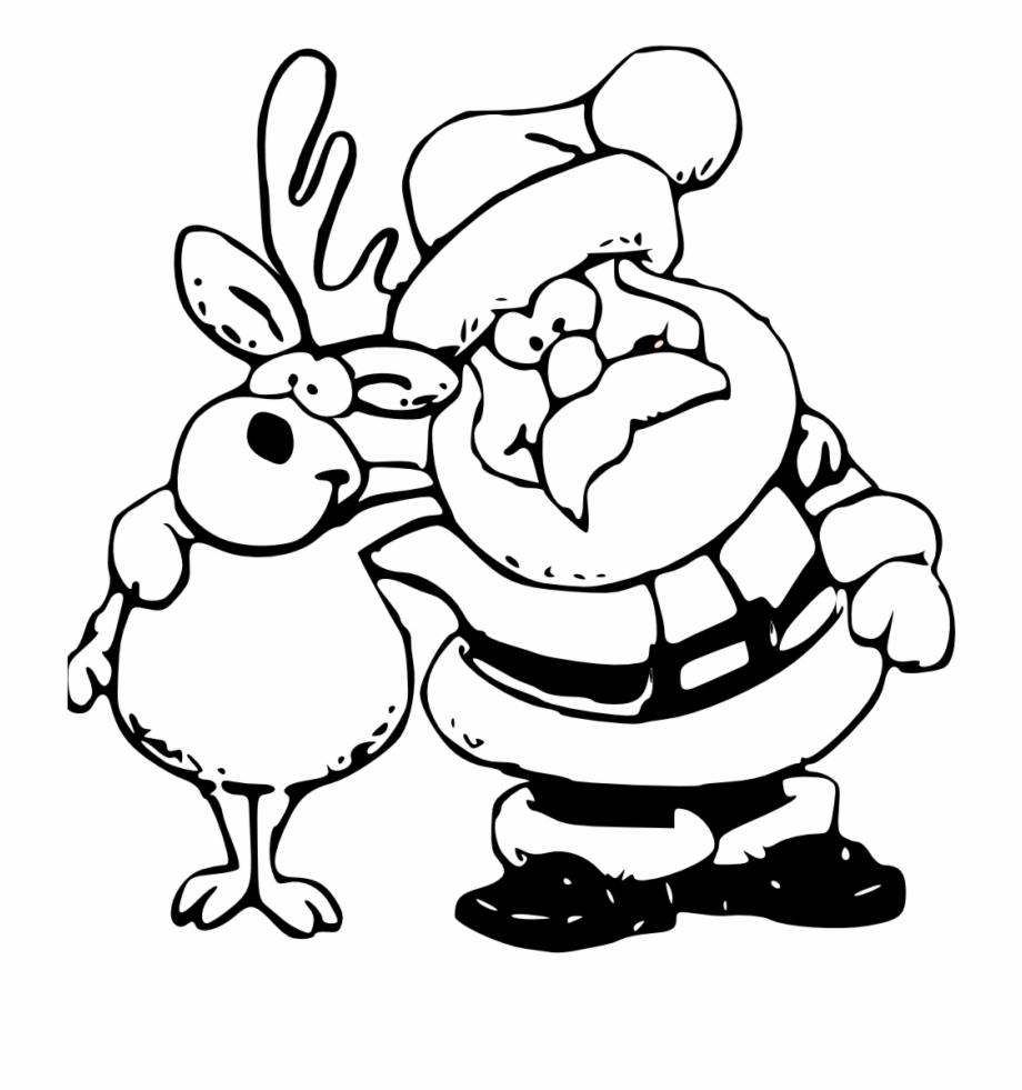 Clip Art Santa Claus Black And White – Adr Alpujarra