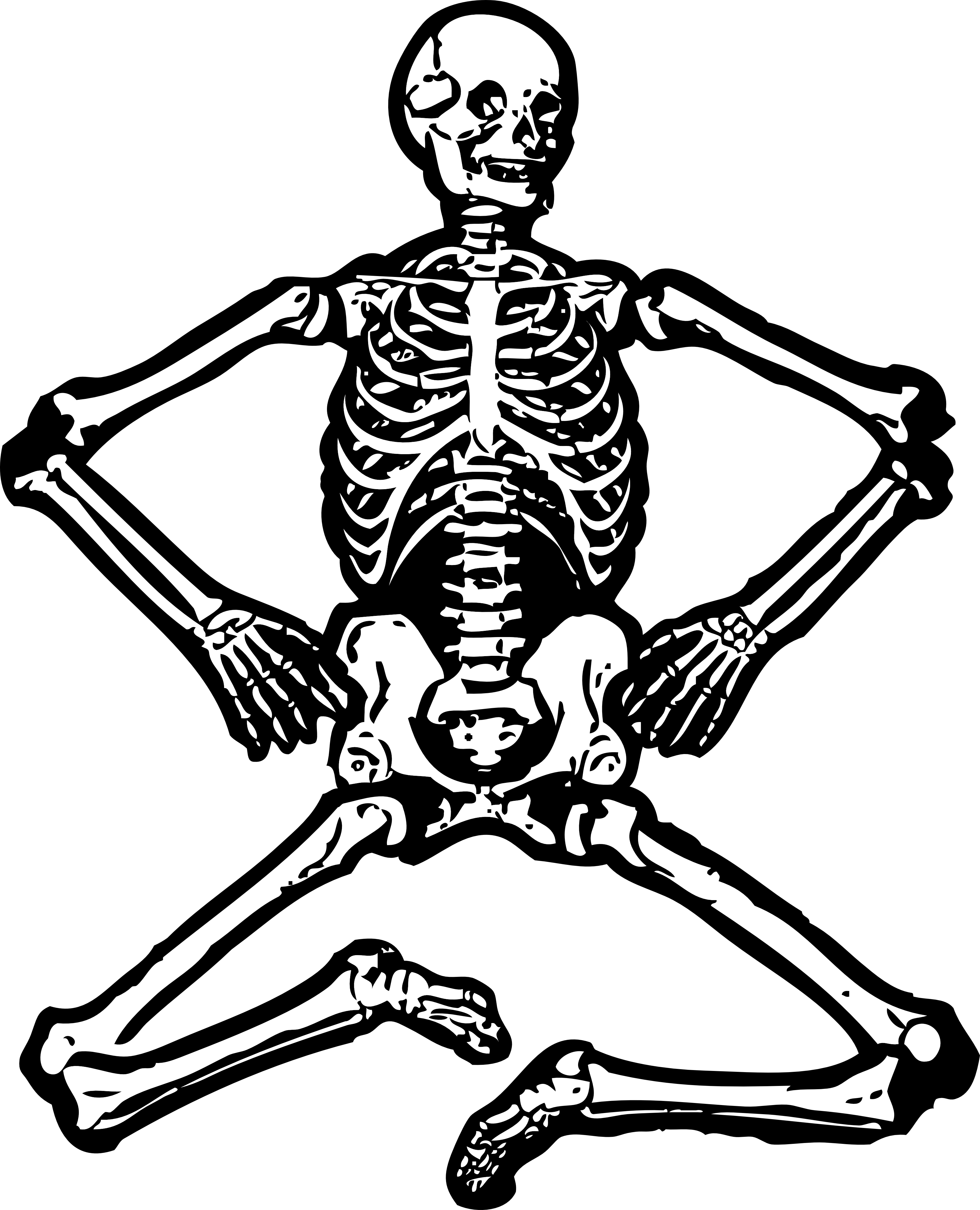 Free Skeleton Clipart Black And White, Download Free Clip.