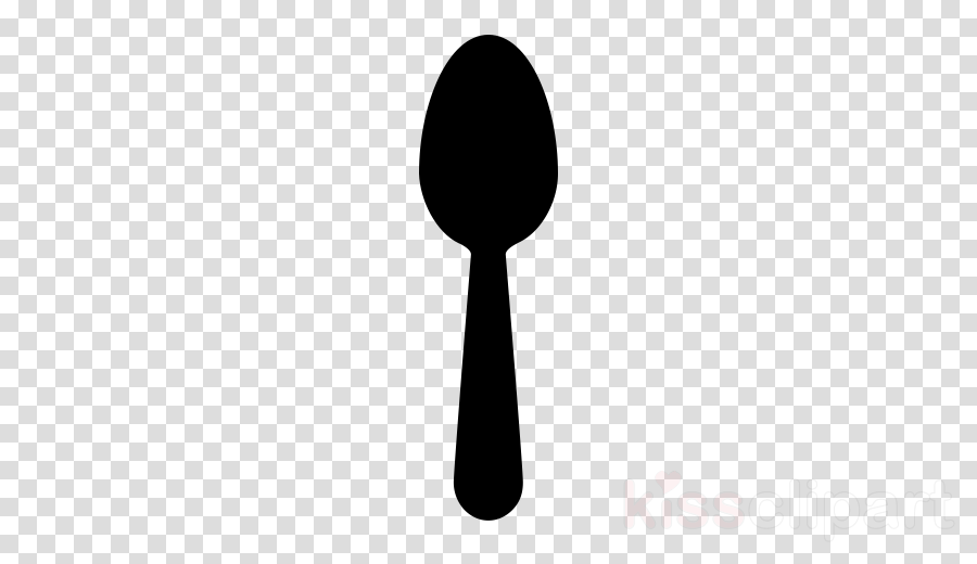 spoon cutlery clip art kitchen utensil black.