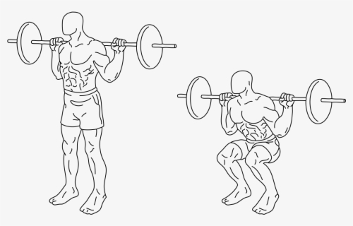 Free Squats Clip Art with No Background.