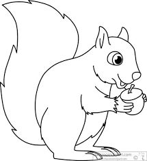 Squirrel Images Clipart Black And White.