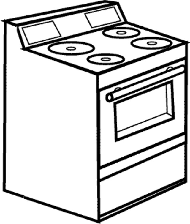 Free Stove Clipart Black And White, Download Free Clip Art.