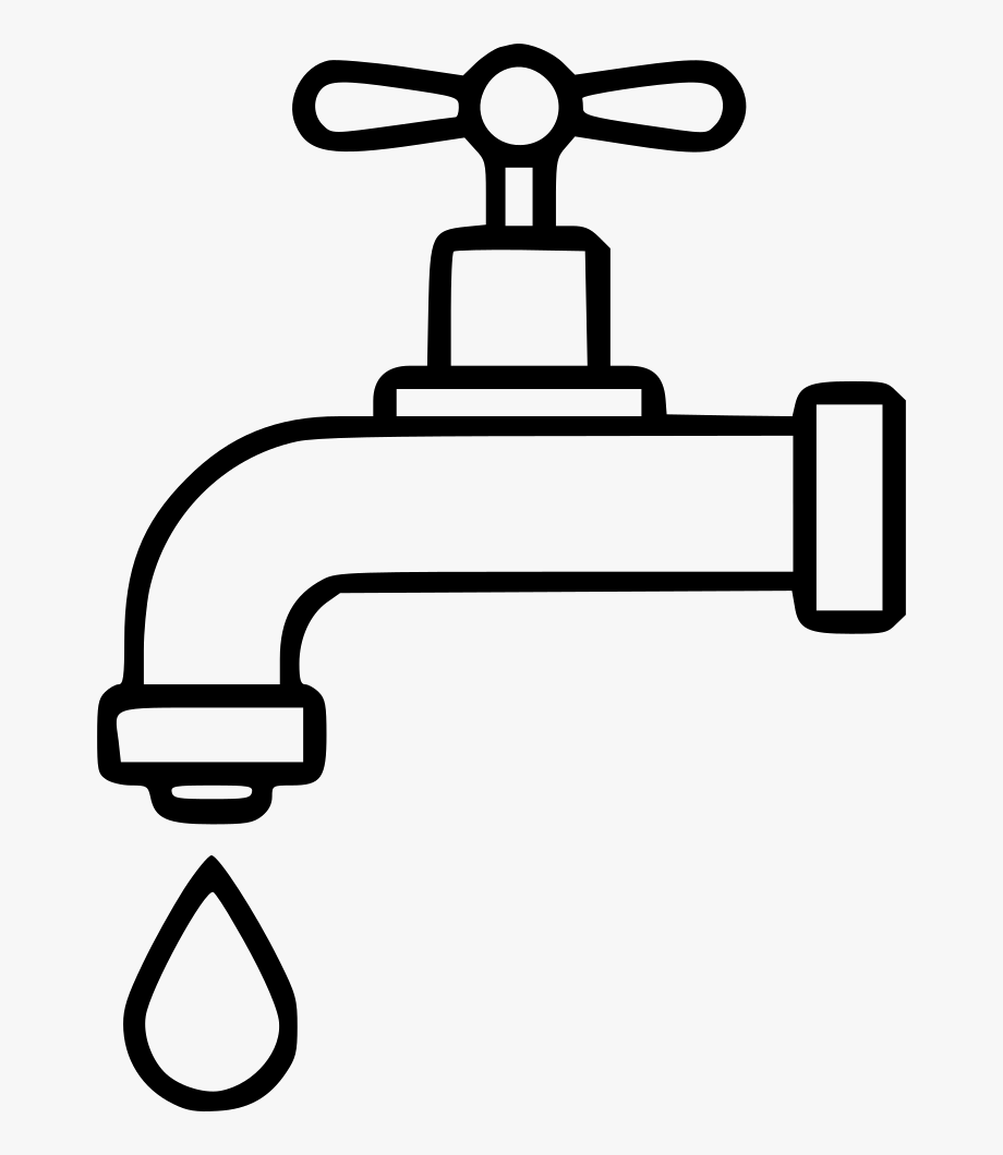 Dripping Tap Drop Economy Watertap Bath Svg Ⓒ.