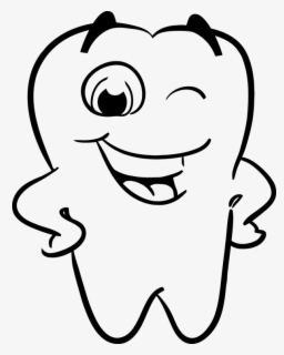 Free Smile Mouth Black And White Clip Art with No Background.