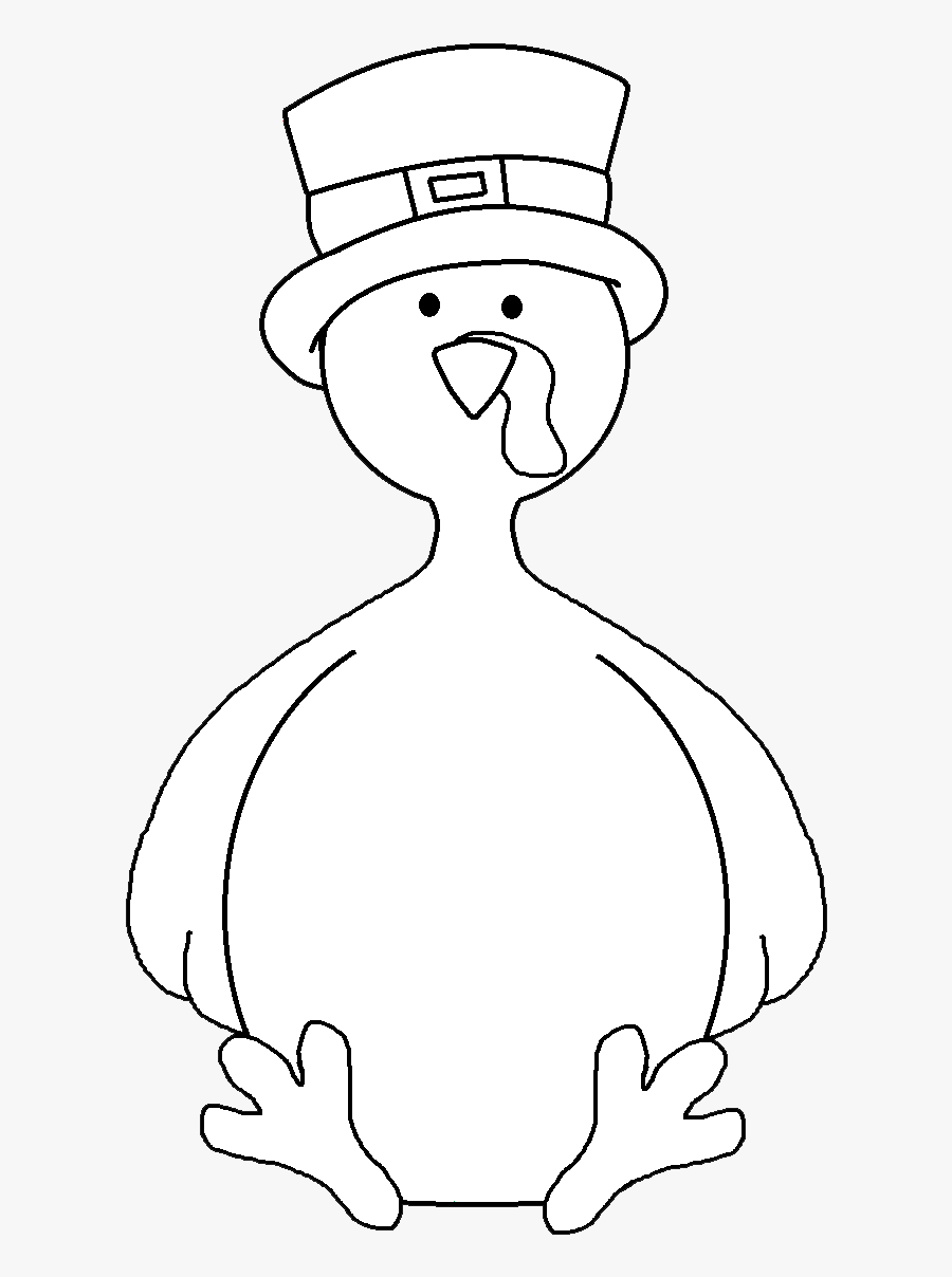Cute Turkey Clipart Black And White , Free Transparent.