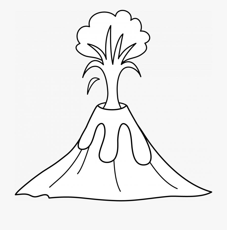 Large Size Of Volcano Eruption Coloring Page Free Volcanoes.