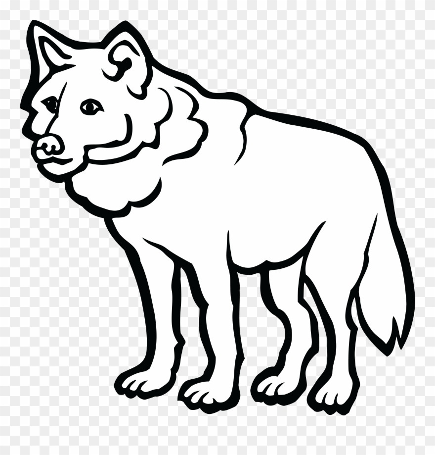 Free Clipart Of A Wolf.