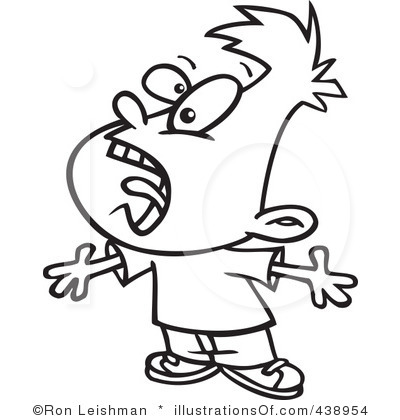 Free Yelling Clipart Black And White, Download Free Clip Art.