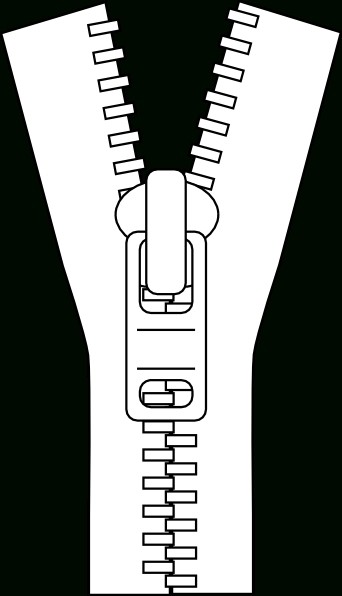 Zipper black and white clipart » Clipart Station.