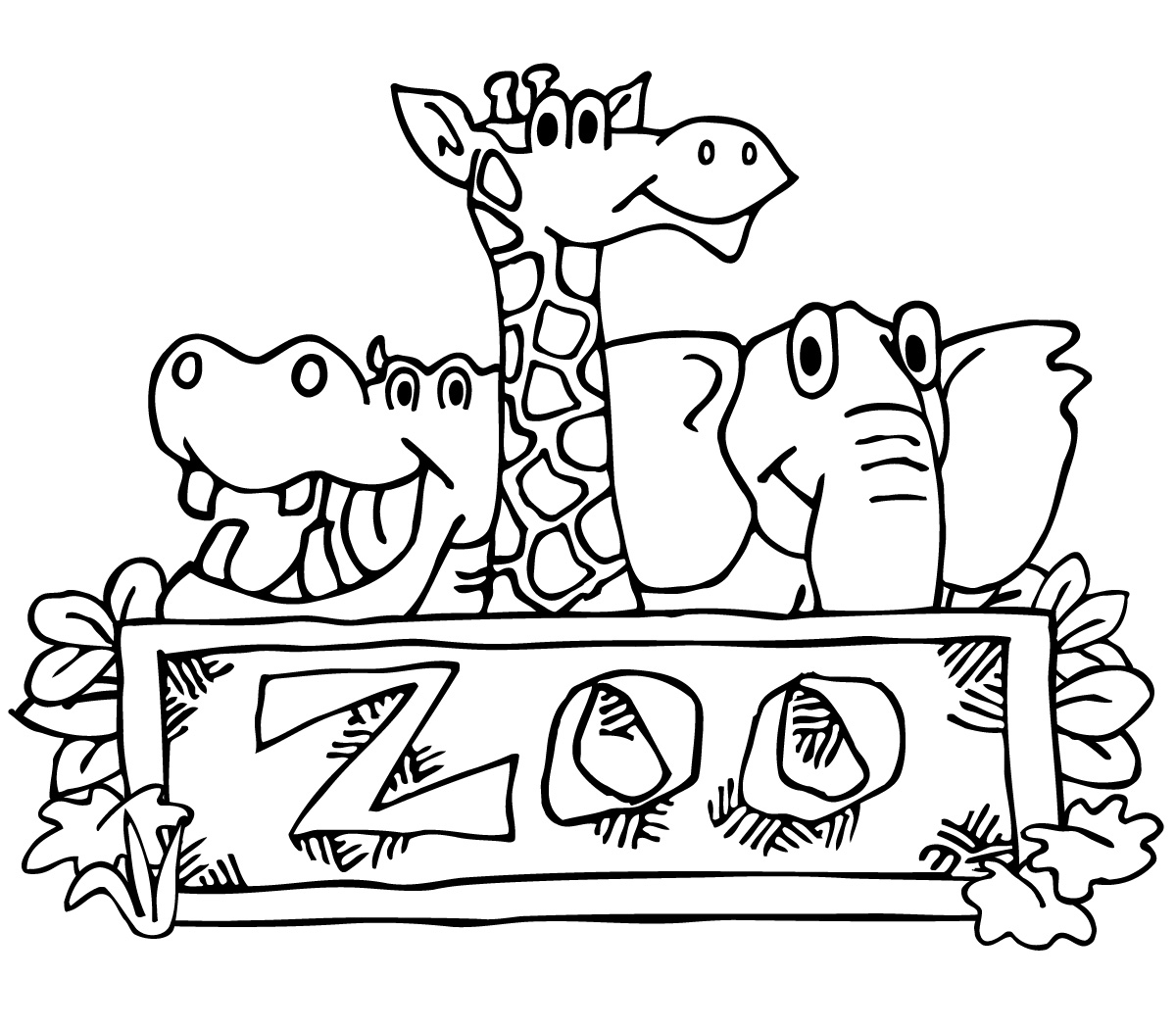 black and white zoo clipart 10 free Cliparts | Download images on ...