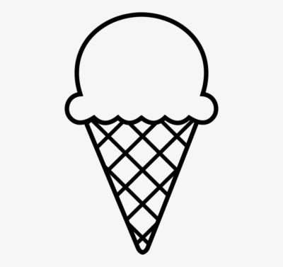 ice cream cone clip art black and white , Free clipart.