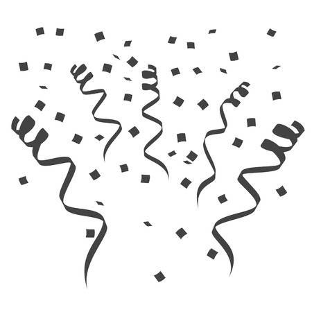 Image result for confetti black and white clip art.