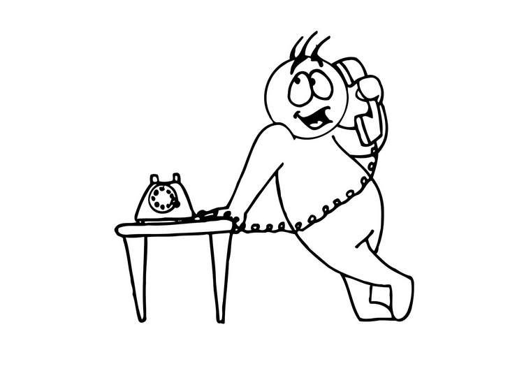 Phone Conversation Clipart Black And White.