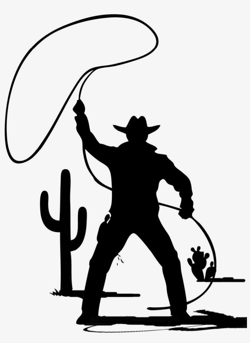Cowboy Silhouette Png.